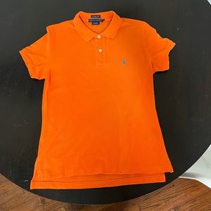 EUC Ralph Lauren Skinny Polo. Girls size Large in Orange